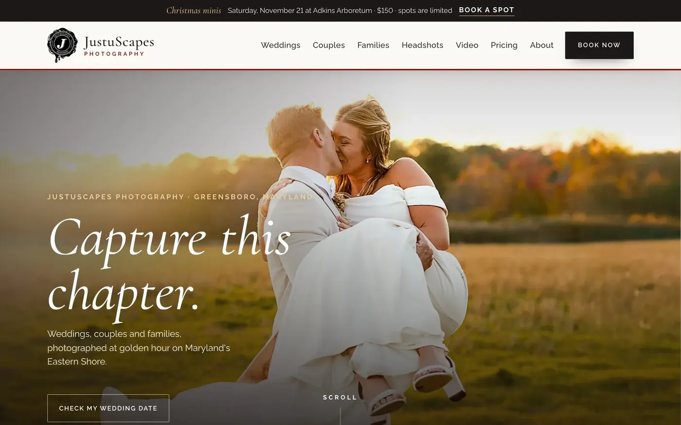 JustuScapes Photography, photographer in Greensboro, MD: the home page