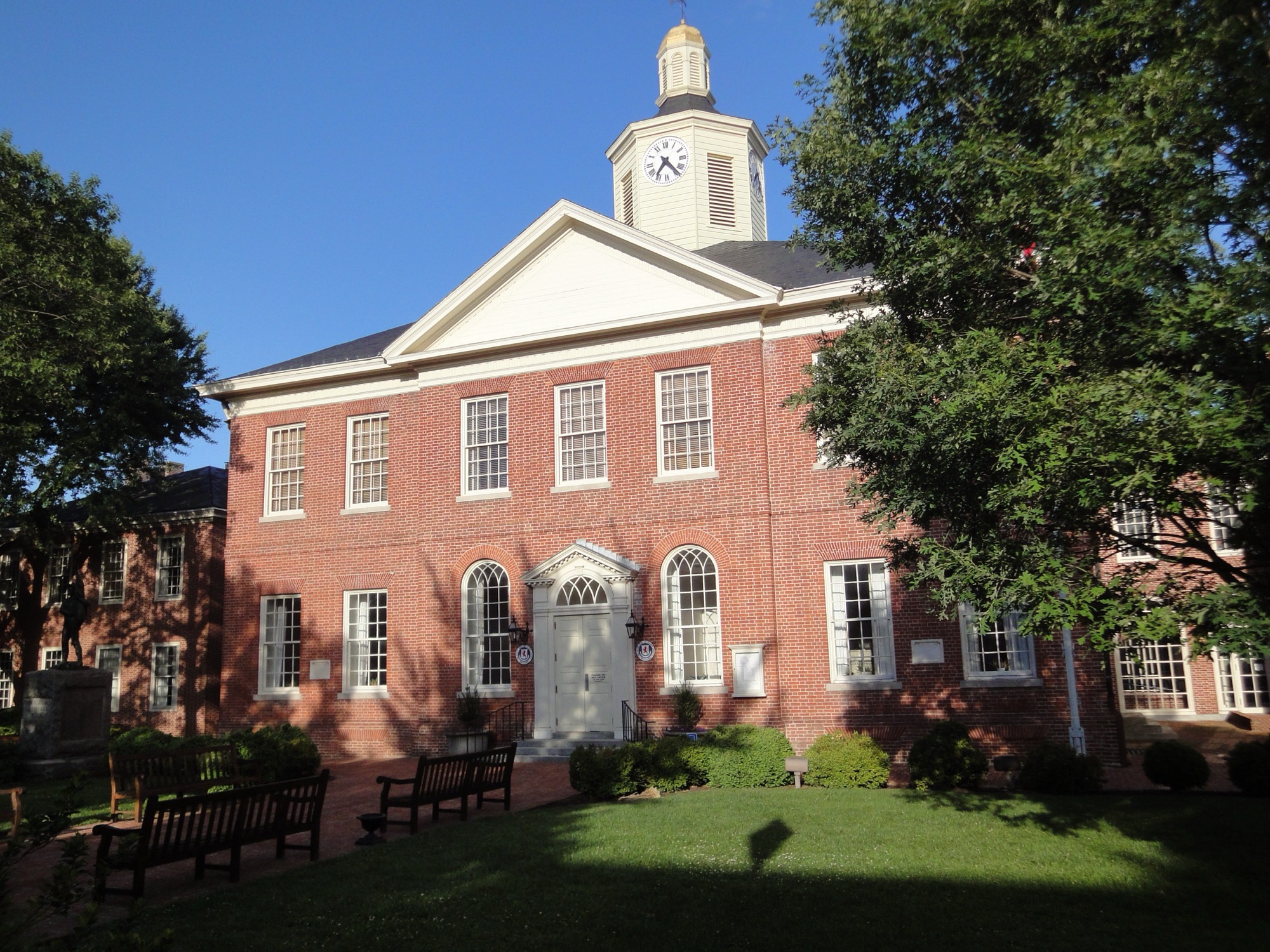 The Talbot County Courthouse on Washington Street in Easton, Maryland