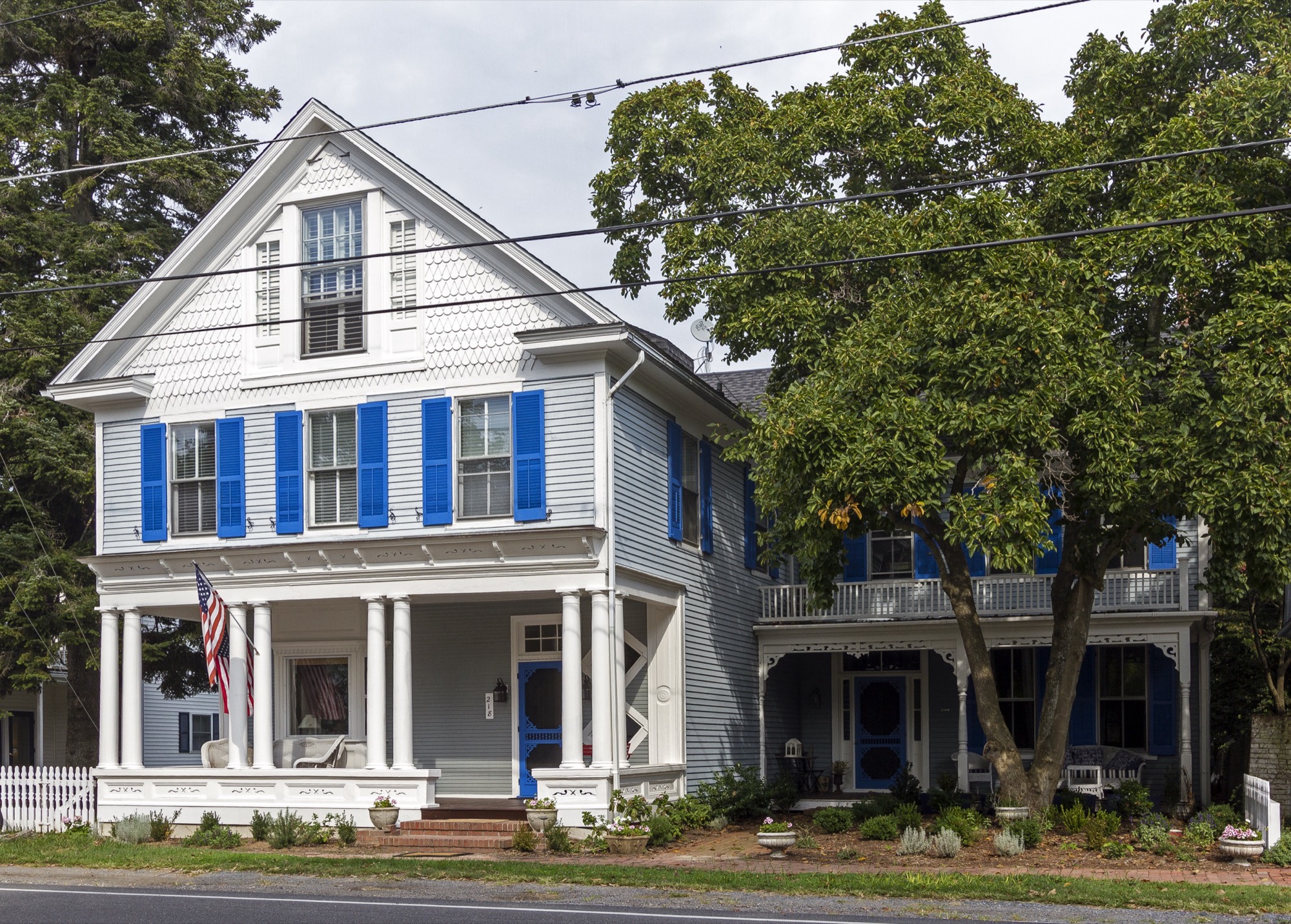 A house in the Oxford Historic District, Oxford, Maryland