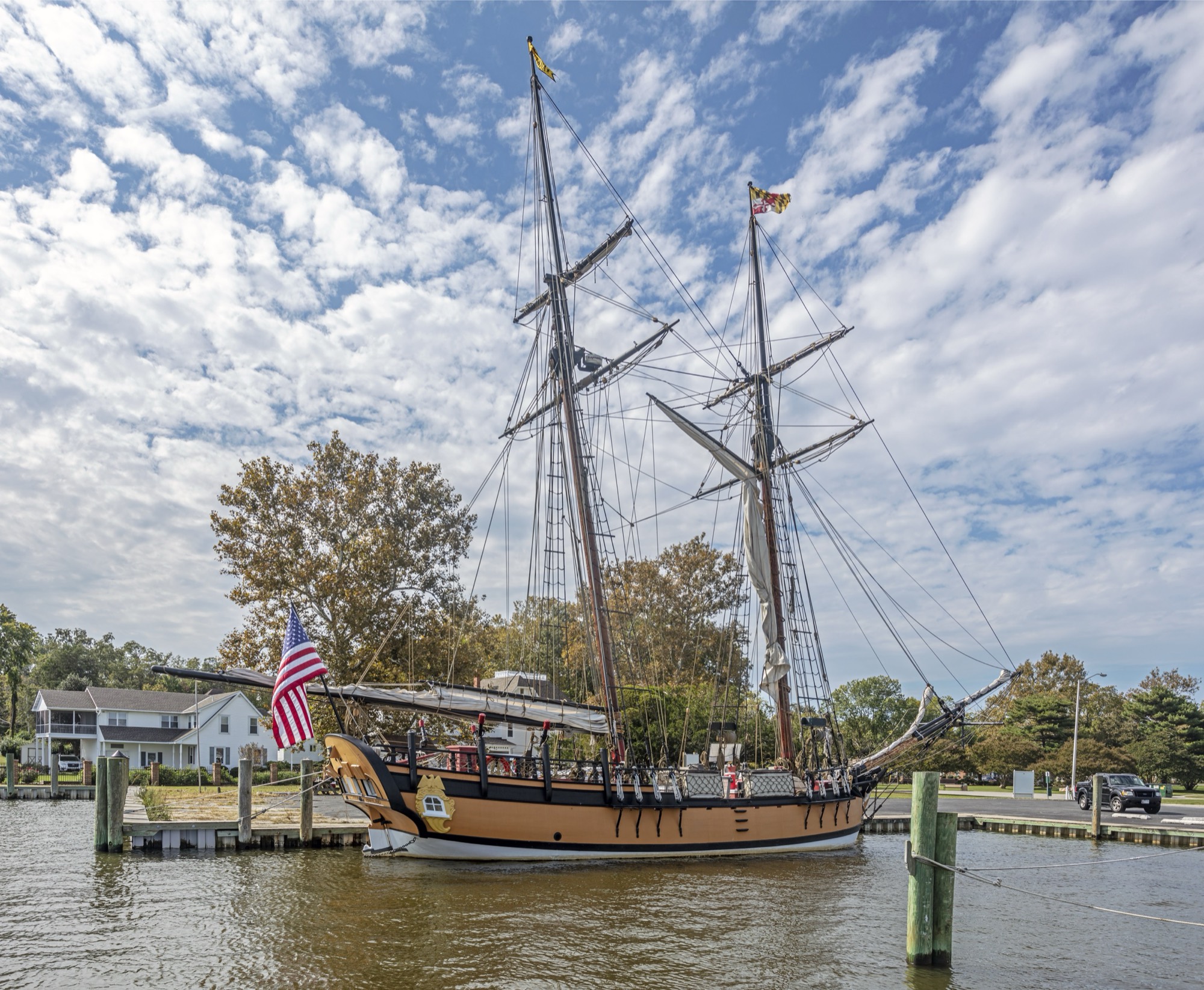 The schooner Sultana at Cambridge, Maryland