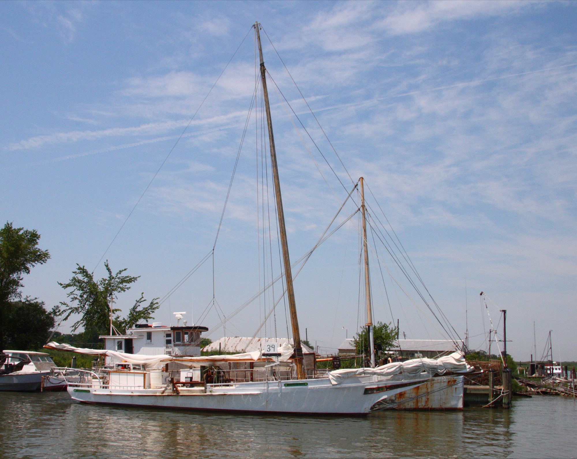 The skipjack Thomas W. Clyde at Tilghman Island, Maryland